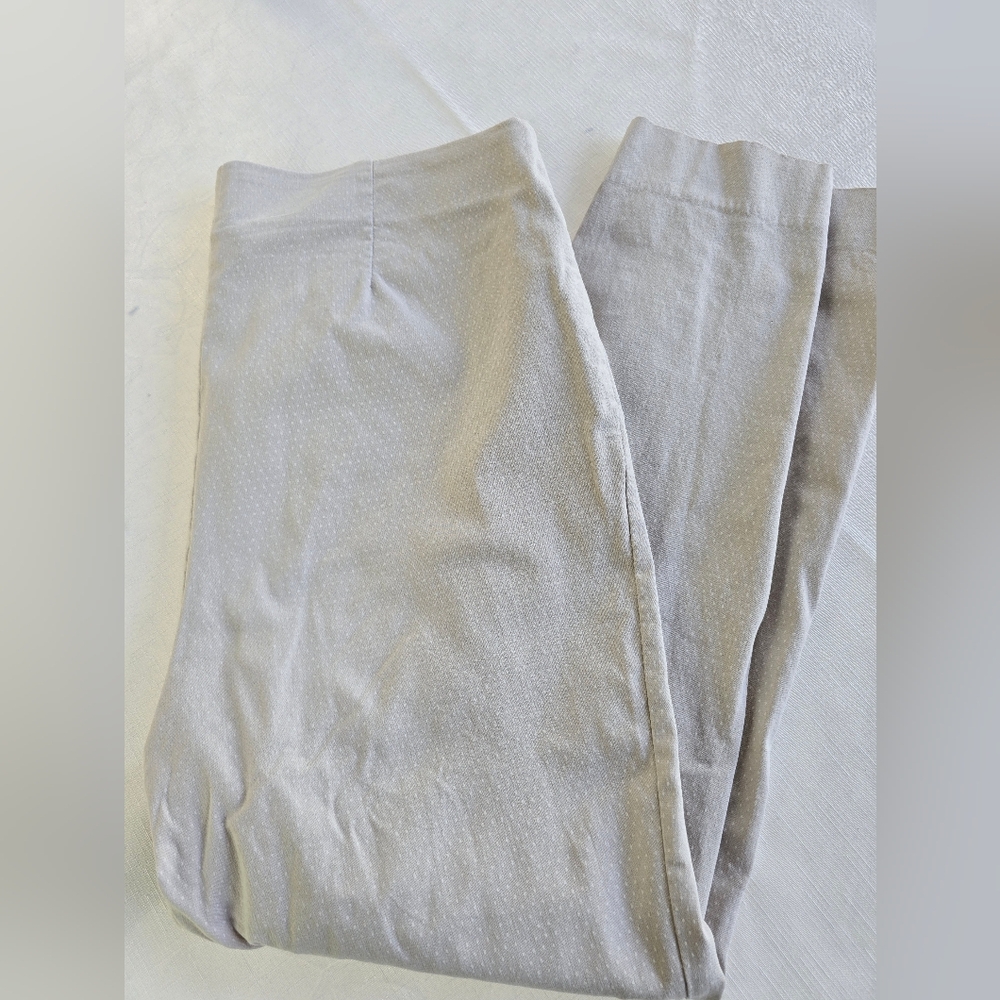 Chicos Tan & Polka Dot Ankle Pants